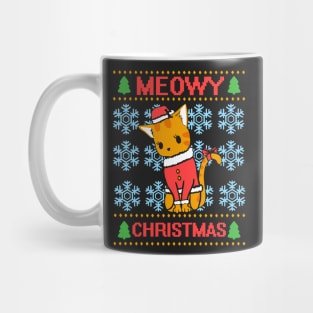 Meowy Christmas Mug